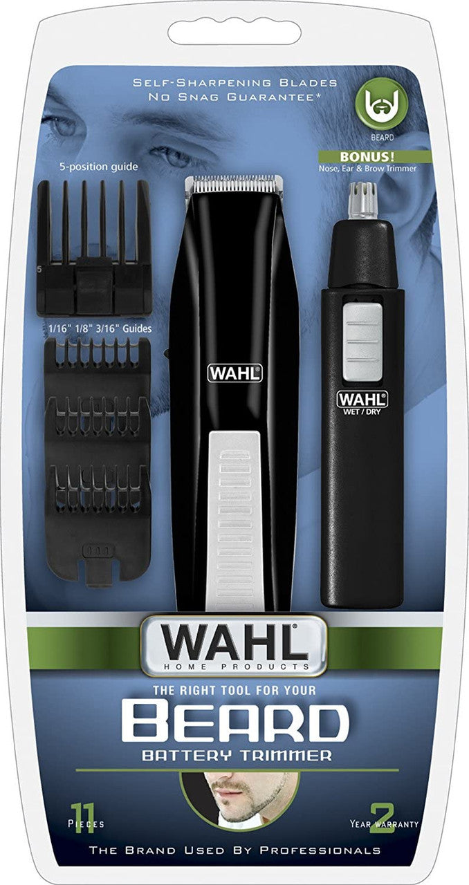 Wahl Nose And Ear Beard Battery Trimmer, Wahl-5537, 1 Ea